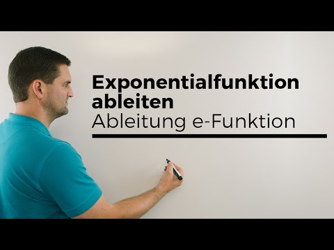 Exponentialfunktion ableiten, Ableitung e-Funktion, einfache Übersicht | Mathe by Daniel Jung