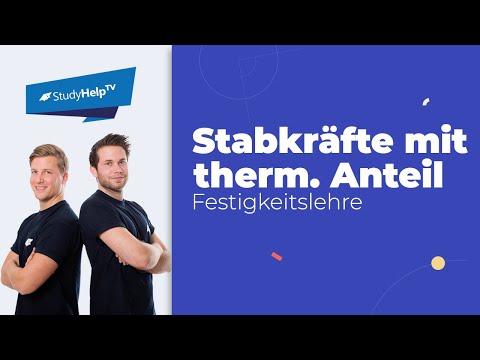 Stabkräfte bestimmen beim stat. unbest. System mit thermischen Anteil